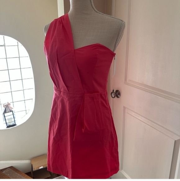 NWT! French Connection Camelia Rose Bow Pink Dress size 10 - Picture 4 of 6